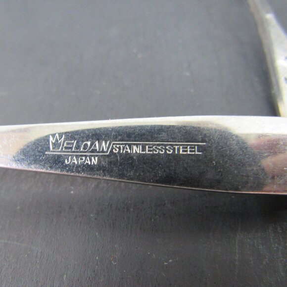 Eldan Stainless Steel ELD18 Pattern Textured Roses Cocktail Seafood Forks 4 - Picture 7 of 10